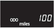 Displays the total distance the vehicle has been driven.