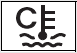 Low engine coolant temperature indicator Indicates the engine coolant temperature