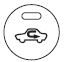 The mode switches between outside air mode (introduces air from outside the vehicle)