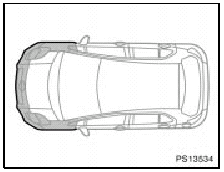 In the following cases, contact your Toyota dealer as soon as possible: The front