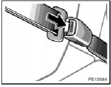 2. To remove the booster seat, press the buckle release button and allow the