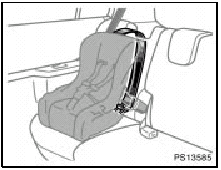 Follow the procedure below for a child restraint system that requires the