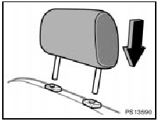 5. Non-split seat only—Replace the head restraint.