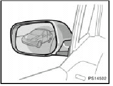 Adjust the mirror so that you can just see the side of your vehicle in the