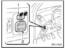 To adjust a mirror, use the switches.