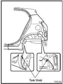 7. Attachment of the new Quarter Panel