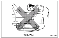 (2) Before performing repair work, check for fuel leaks.