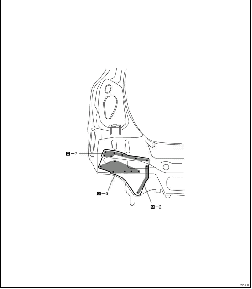 Lower back upper qusset (ASSY): Sedan