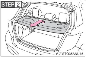 Lift the luggage cover and pull it forward.