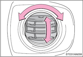 Direct air flow to the left or right, up or down.