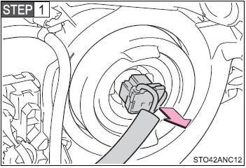 Unplug the connector.