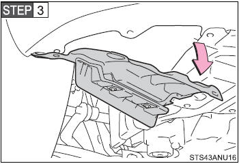 Partly remove the fender liner.