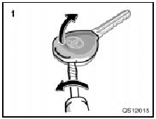 1. Open the cover using a flathead screwdriver wrapped with plastic tape.