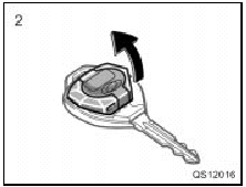 2. Remove the module from the key case.