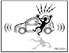 To deter vehicle theft, the system is designed to sound an alarm if any of